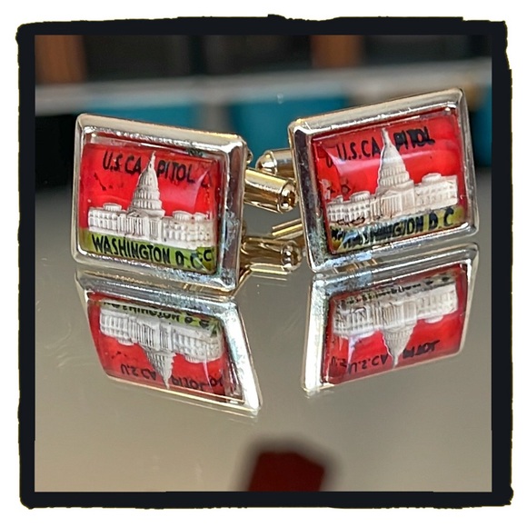 💕Vintage Cufflinks US Capital Washington DC💕 - Picture 5 of 5